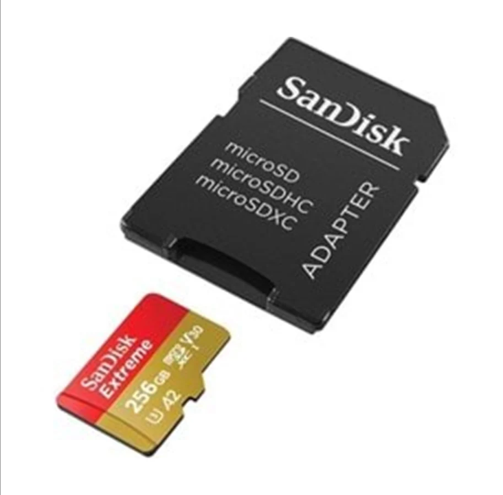 SanDisk Extreme MicroSD/SD - 190MB/s - 256GB