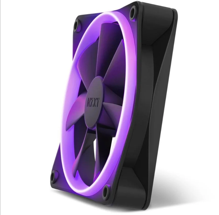 NZXT F120 RGB - Black - Chassis fan - 120mm - Black with RGB LED - 28 dBA