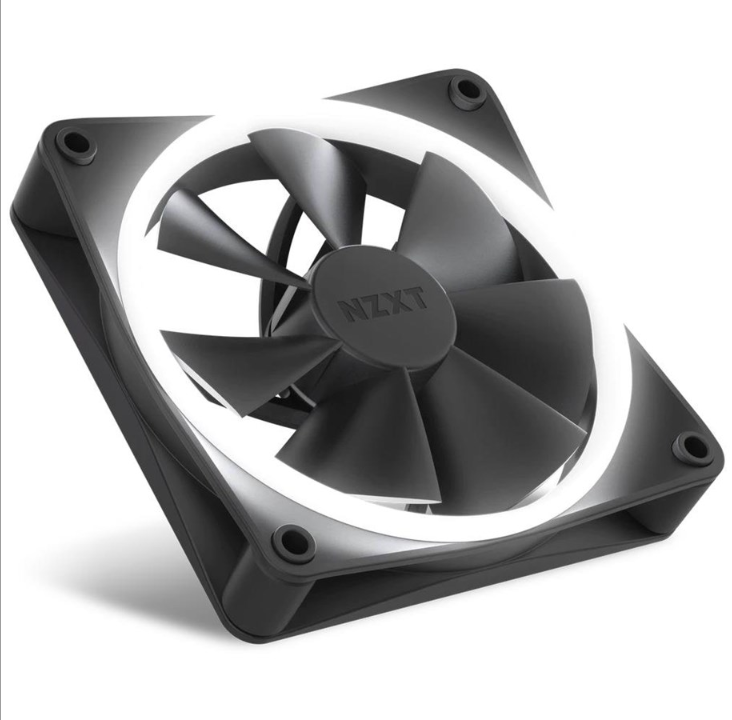 NZXT F120 RGB - Black - Chassis fan - 120mm - Black with RGB LED - 28 dBA