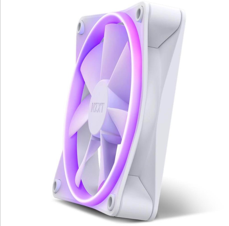 NZXT F120 RGB - White - Chassis fan - 120mm - White with RGB light - 28 dBA