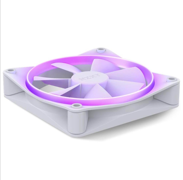 NZXT F120 RGB - White - Chassis fan - 120mm - White with RGB light - 28 dBA