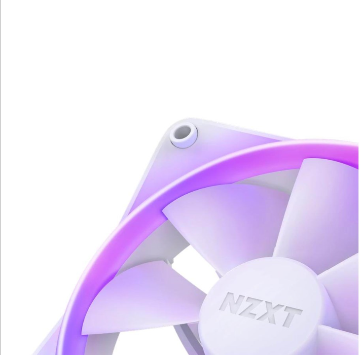 NZXT F120 RGB 3-pack & RGB Controller - White - Chassis fan - 120mm - White with RGB light - 28 dBA