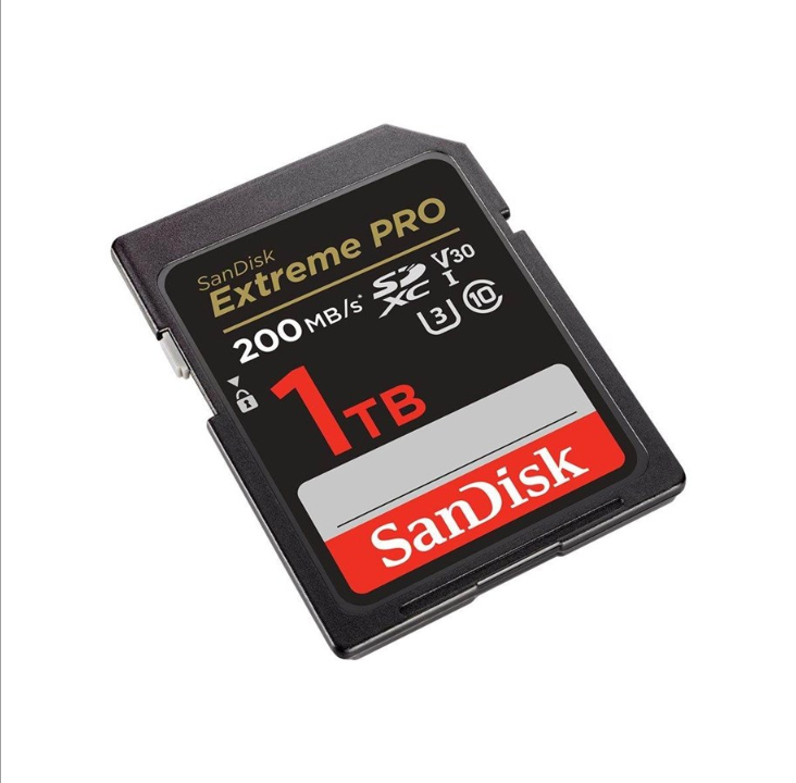 بطاقة SanDisk Extreme PRO SD - سعة 200/140 ميجابايت - 1 تيرابايت