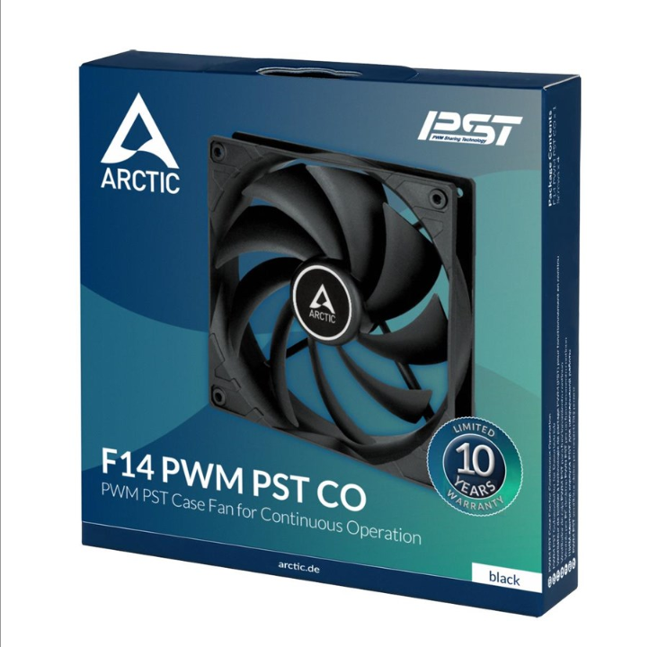 Arctic F14 PWM PST CO - Chassis fan - 140mm - Black - 23 dBA