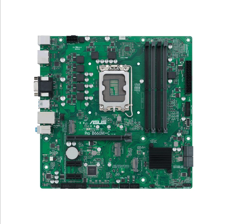 ASUS Pro B660M-C-CSM Motherboard - Intel B660 - Intel LGA1700 socket - DDR5 RAM - Micro-ATX