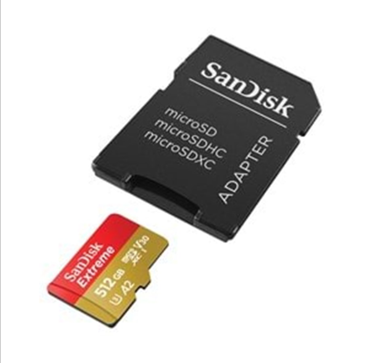 SanDisk Extreme MicroSD/SD - 190MB/s - 512GB