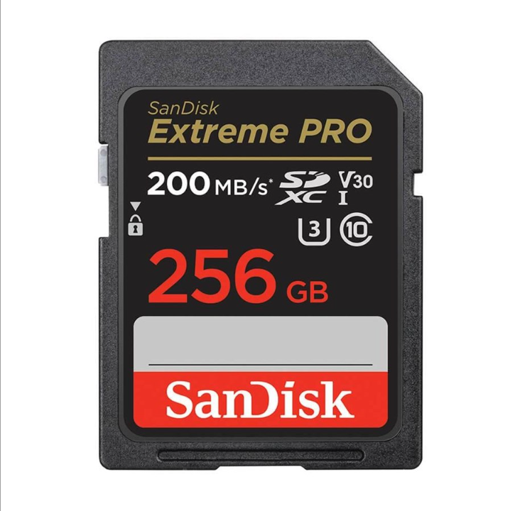 SanDisk Extreme PRO SD - 200MB/s - 256GB