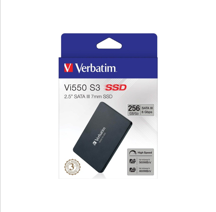 Verbatim Vi550 S3 SSD - 256GB - SATA-600 - 2.5"