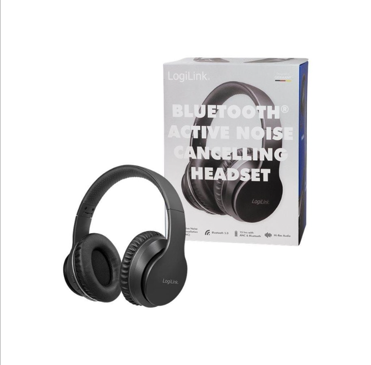 LogiLink Bluetooth Active-Noise-Cancelling-Headset