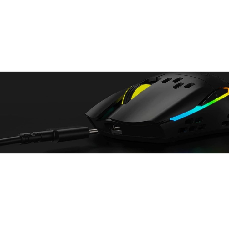 Keychron M1 Ultra-Light Optical Mouse - Gaming mouse - Optic - 7 buttons - Black with RGB light *DEMO*