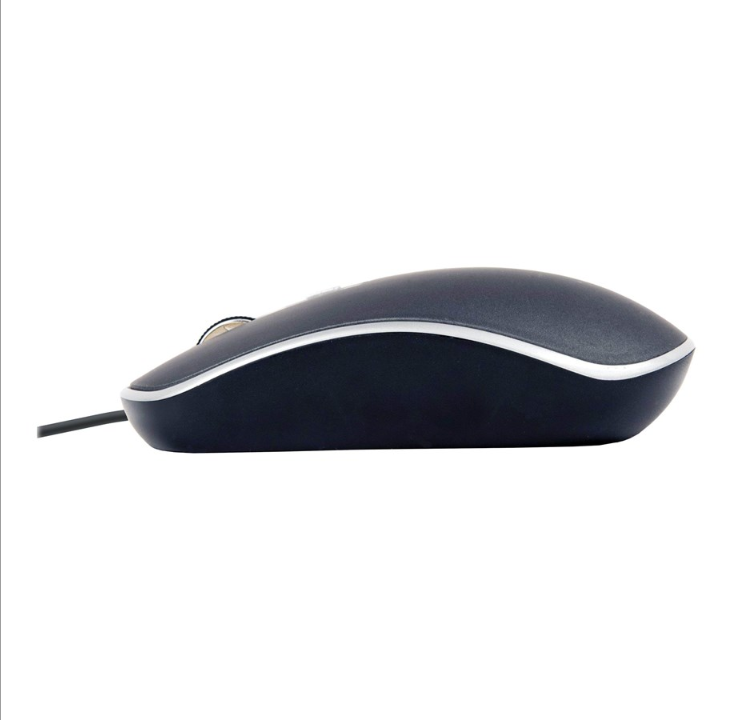 Gembird - mouse - USB - black silver - Mouse - Optic - 4 buttons - Silver