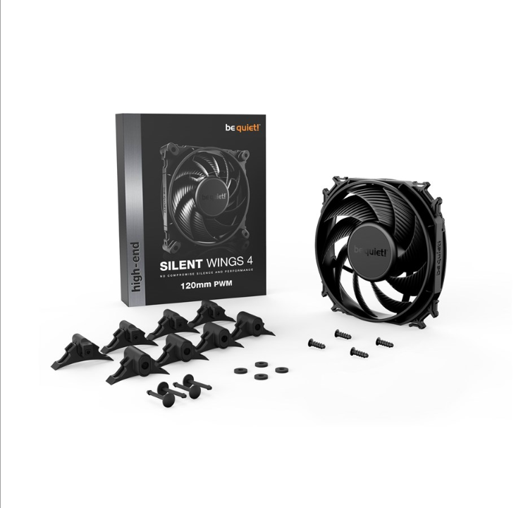 be quiet! Silent Wings 4 120 PWM - Chassis fan - 120mm - Black - 18 dBA