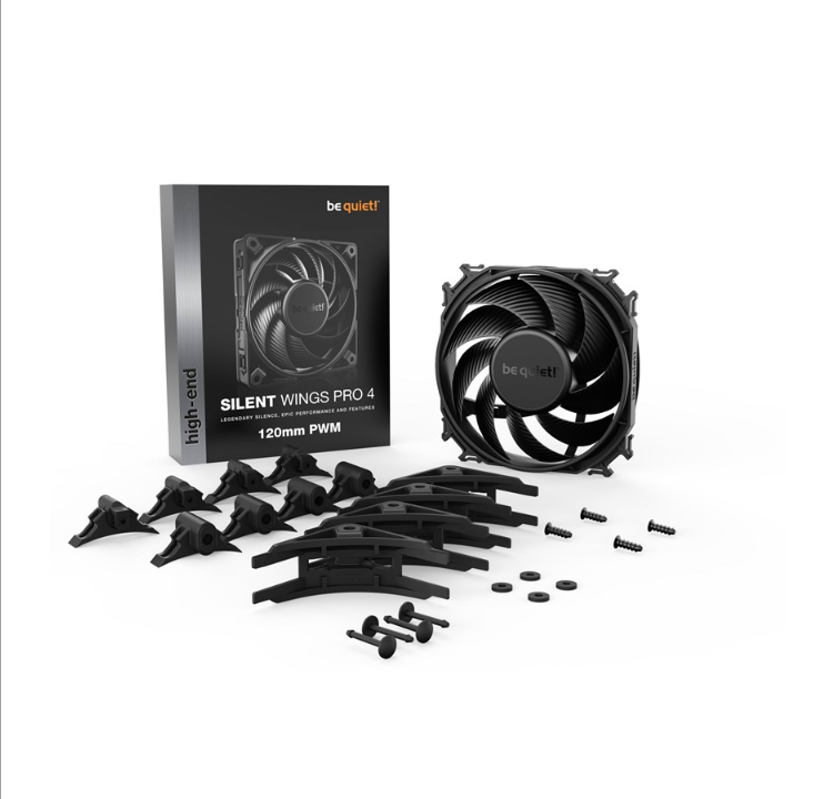 be quiet! Silent Wings 4 Pro 120 PWM - Chassis fan - 120mm - Black - 36 dBA