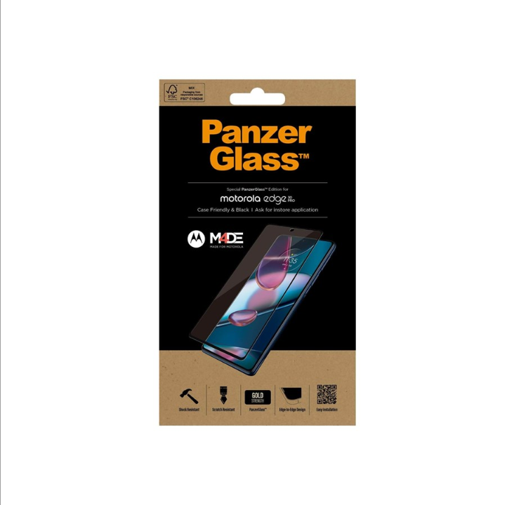 PanzerGlass Motorola Edge 30 Pro | Screen Protector Glass