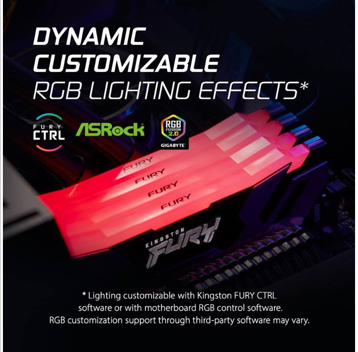 Kingston FURY Renegade RGB DDR5-6000 BK C32 DC - 32GB