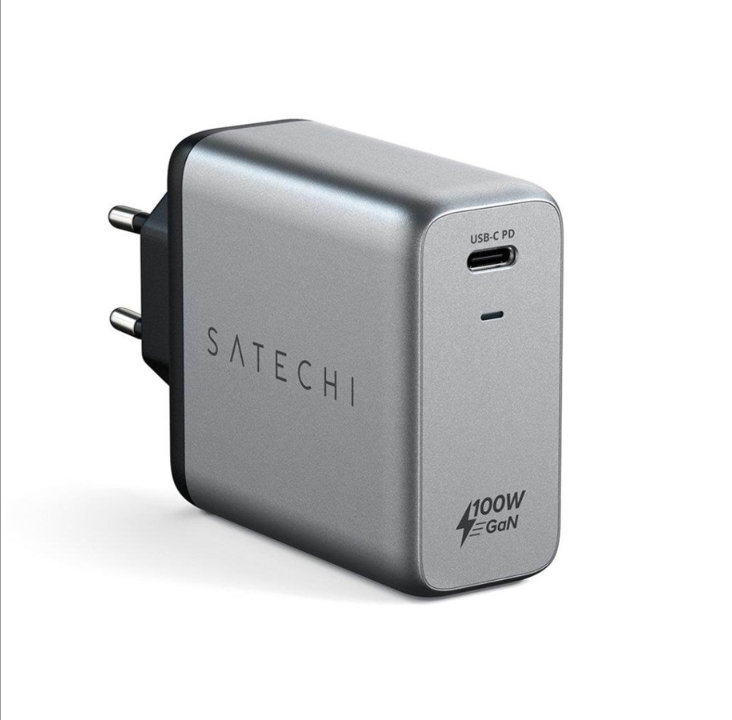 Satechi 100W GaN PD 充电器，带 USB-C 插座