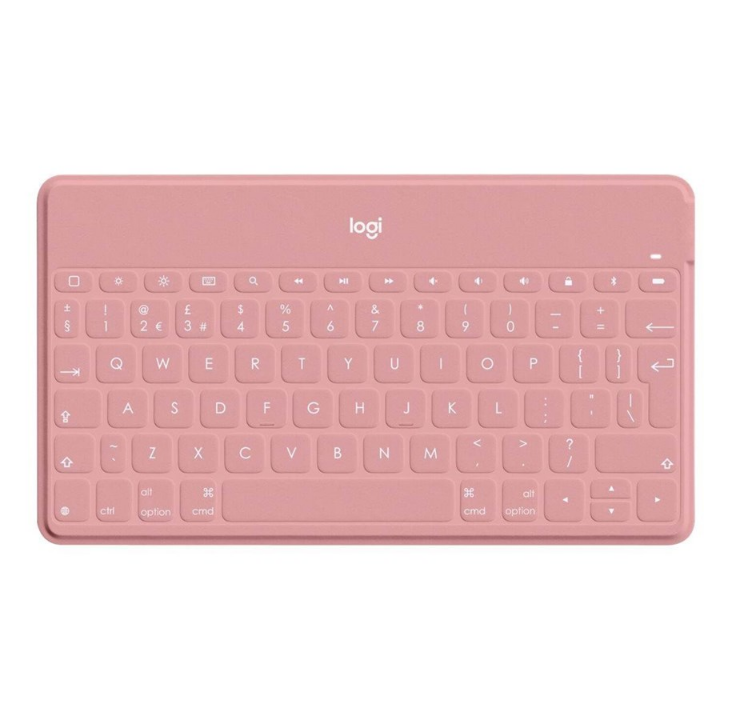 Logitech Keys-To-Go - 键盘 - 瑞士 - 粉色