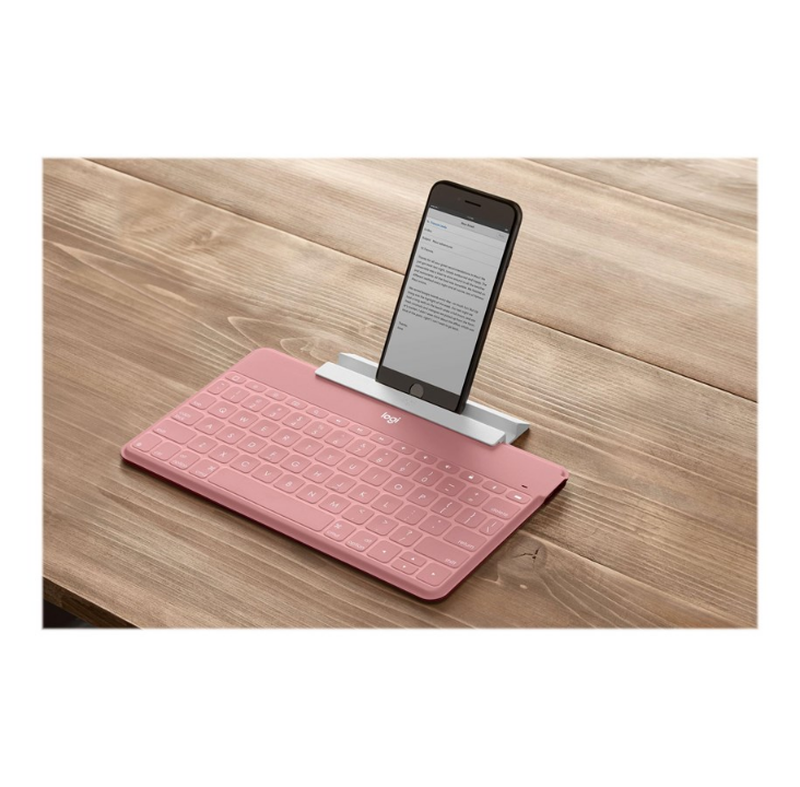 Logitech Keys-To-Go - Keyboard - Swiss - Pink