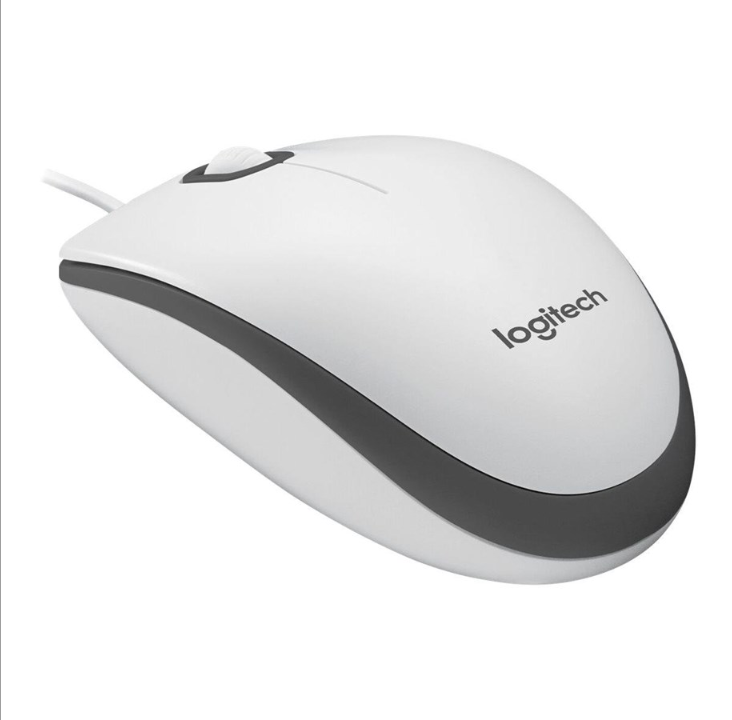 Logitech M100 Optical Mouse - White - Mouse - Optic - 3 buttons - White