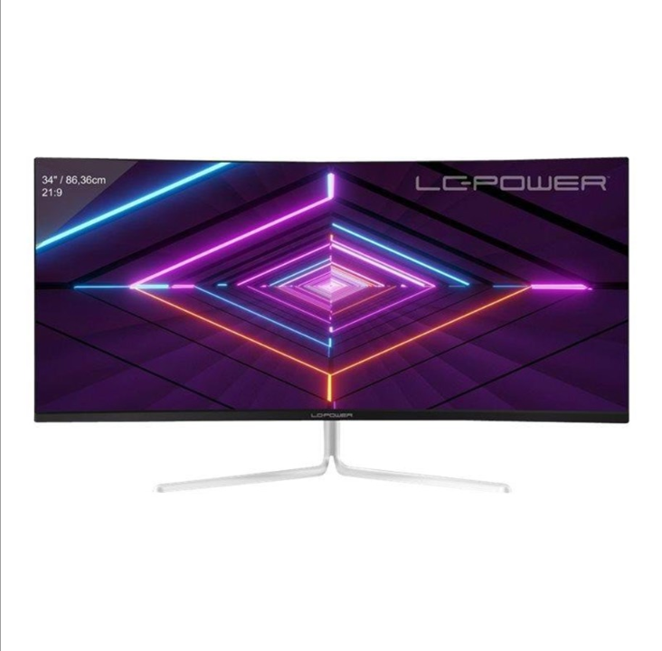 34" LC Power LC-M34-UWQHD-100-C-V3 - LED monitor - curved - 34" - 6 ms - Screen