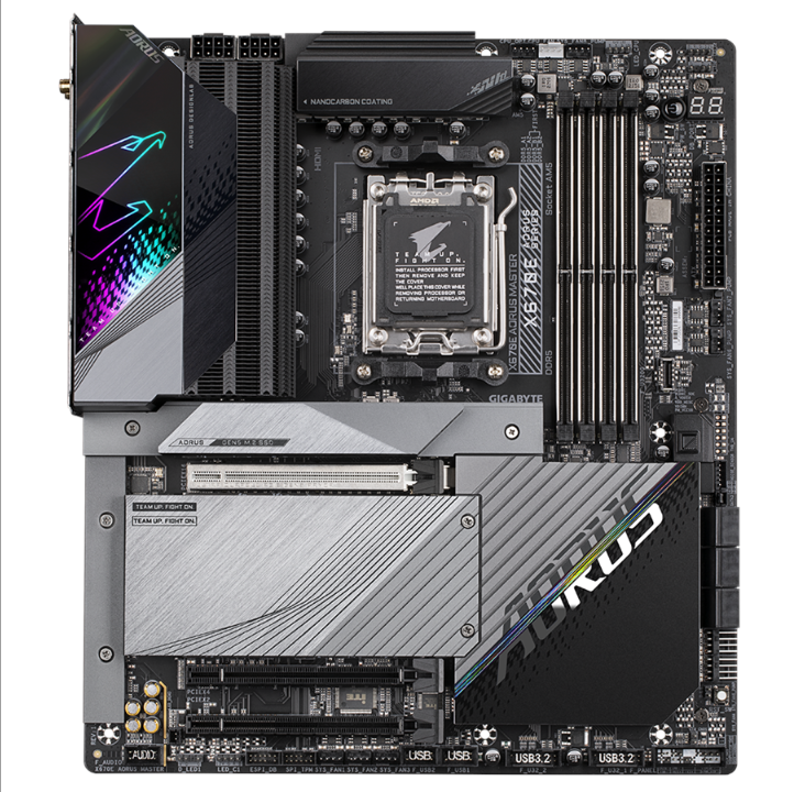 GIGABYTE X670E AORUS MASTER Motherboard - AMD X670 - AMD AM5 socket - DDR5 RAM - ATX