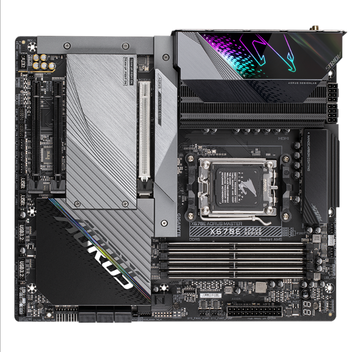 GIGABYTE X670E AORUS MASTER Motherboard - AMD X670 - AMD AM5 socket - DDR5 RAM - ATX