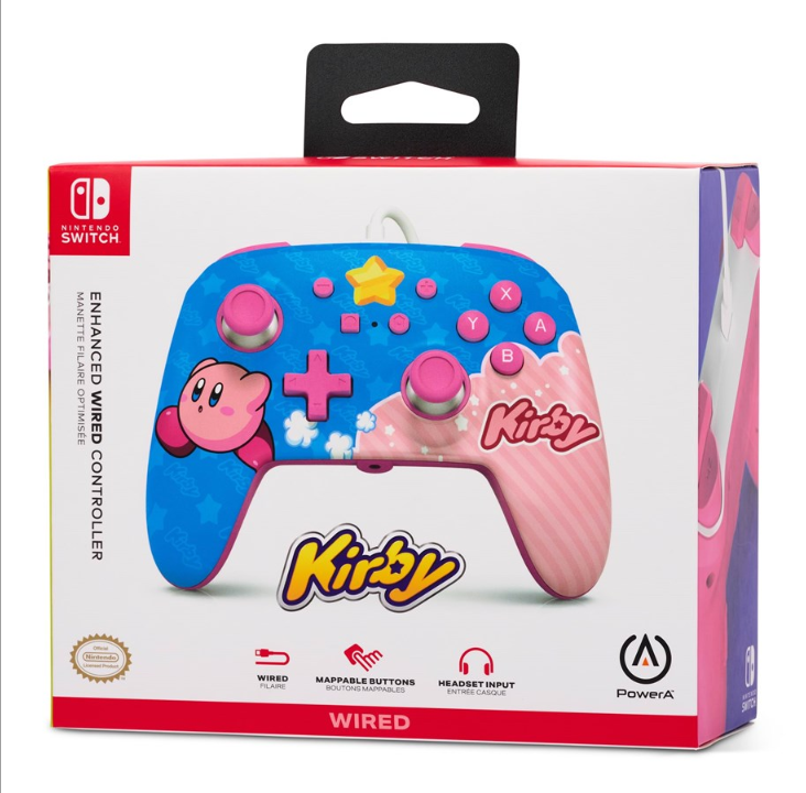 PowerA Enhanced Wired Controller for Nintendo Switch - Kirby - Gamepad - Nintendo Switch