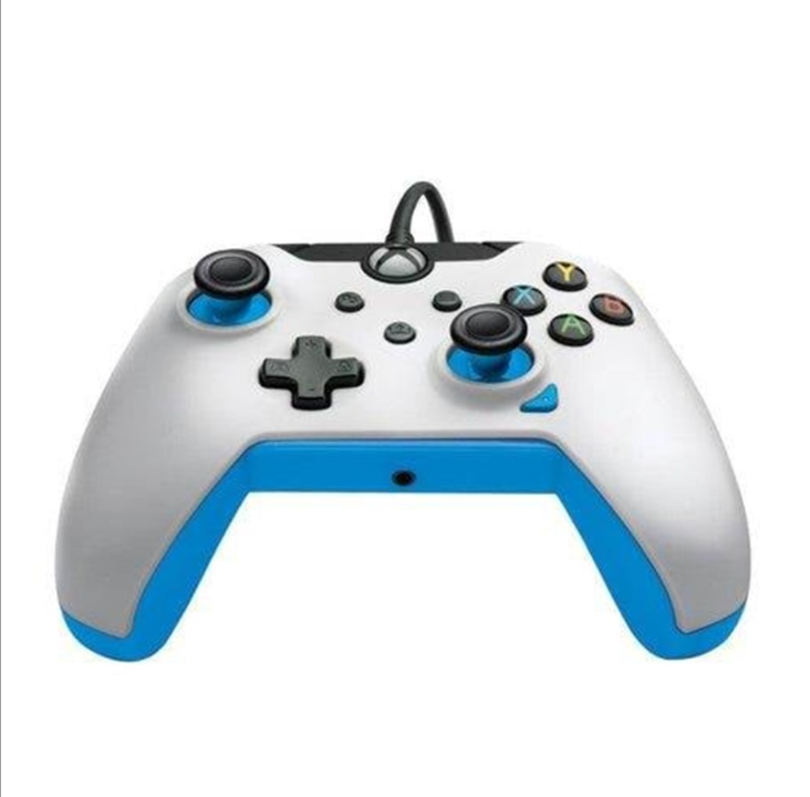 PDP Wired Controller - Ion White & Blue - Gamepad - Microsoft Xbox Series S