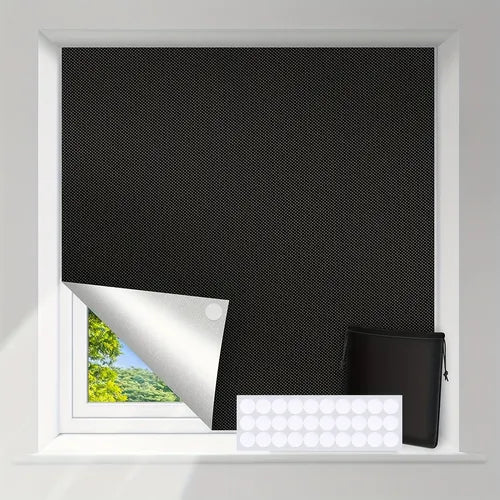 1pc Portable Blackout Shades, Travel Window Blackout Curtains, Thermal Insulated UV Protection Privacy Window Shades, For Nursery, Bedroom, Dorm Room, 241.3cmx144.78cm