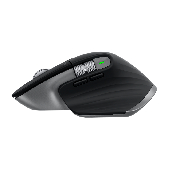 Logitech MX Master 3S for Mac Performance Wireless Mouse - Space Gray - Ergonomic mouse - Laser - 7 buttons - Black *DEMO*