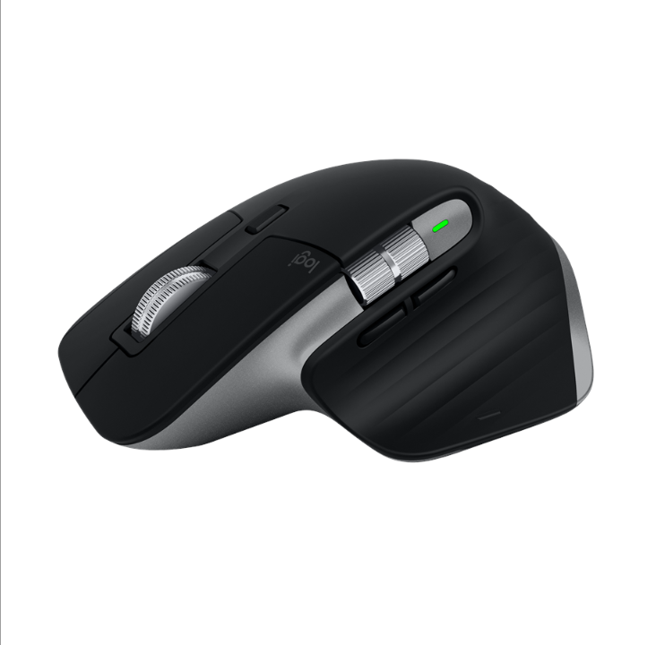 Logitech MX Master 3S for Mac Performance Wireless Mouse - Space Gray - Ergonomic mouse - Laser - 7 buttons - Black