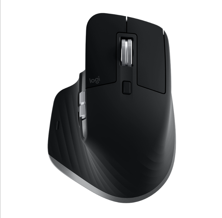 Logitech MX Master 3S for Mac Performance Wireless Mouse - Space Gray - Ergonomic mouse - Laser - 7 buttons - Black