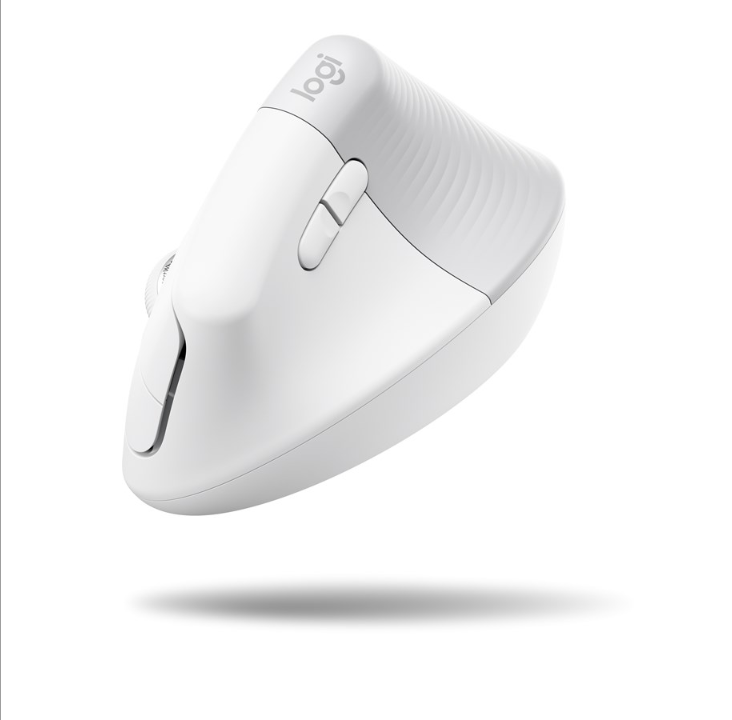 Logitech Lift for Mac Vertical Ergonomic Mouse - Offwhite - Ergonomic mouse - Optic - 6 buttons - White