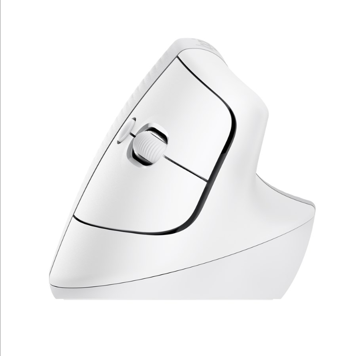 Logitech Lift for Mac Vertical Ergonomic Mouse - Offwhite - Ergonomic mouse - Optic - 6 buttons - White