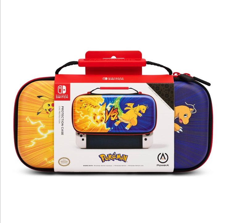 PowerA Protective case for Nintendo Switch - OLED Model, Nintendo Switch or Nintendo Switch Lite - Pok?©mon: Pikachu vs. Dragonite - Bag - Nintendo Switch