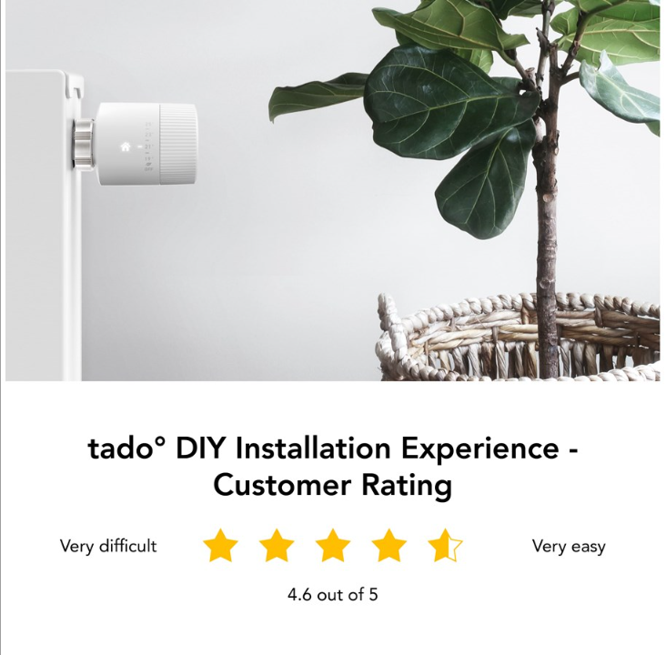 tado Starter Kit - Smart Radiator Thermostat V3+ Basic