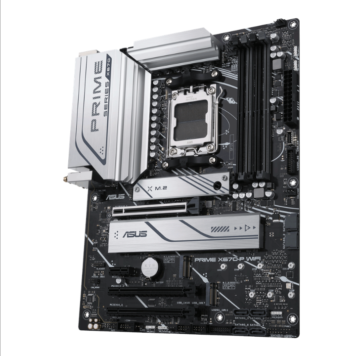 ASUS PRIME X670-P WIFI Motherboard - AMD X670 - AMD AM5 socket - DDR5 RAM - ATX