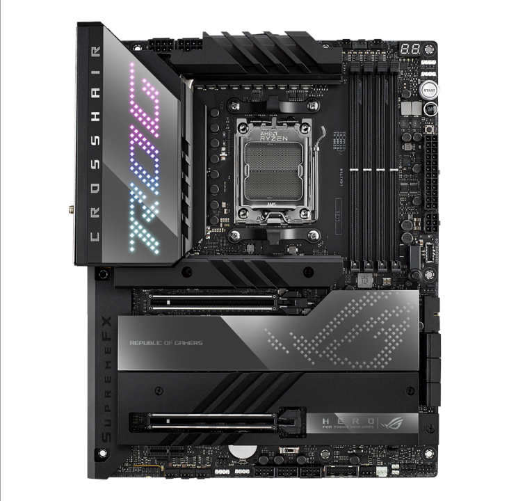 ASUS ROG CROSSHAIR X670E HERO Motherboard - AMD X670 - AMD AM5 socket - DDR5 RAM - ATX