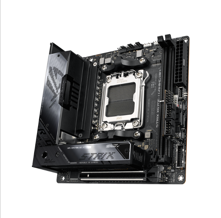 ASUS ROG STRIX X670E-I GAMING WIFI Motherboard - AMD X670 - AMD AM5 socket - DDR5 RAM - Mini-ITX