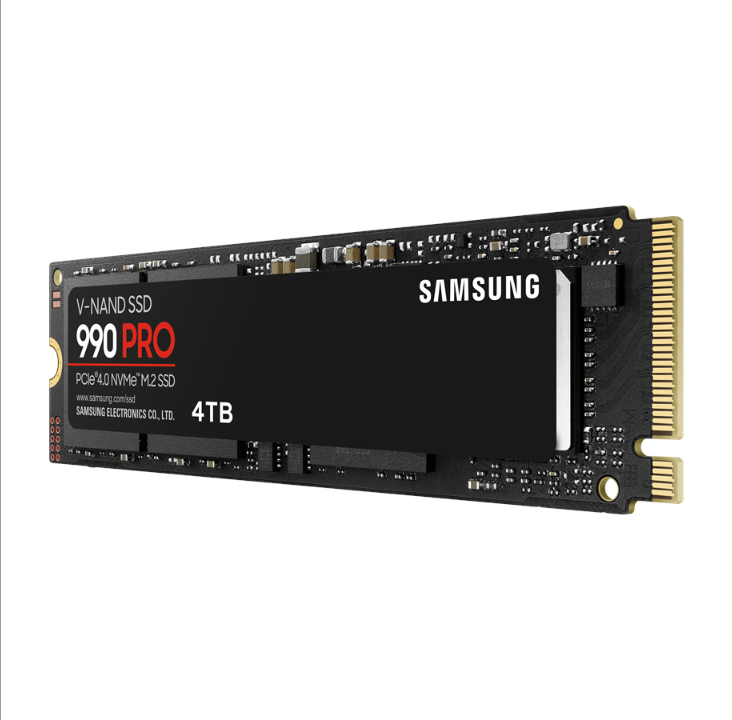 Samsung 990 Pro SSD - 4 تيرابايت - بدون موزع للحرارة - M.2 2280 - PCIe 4.0