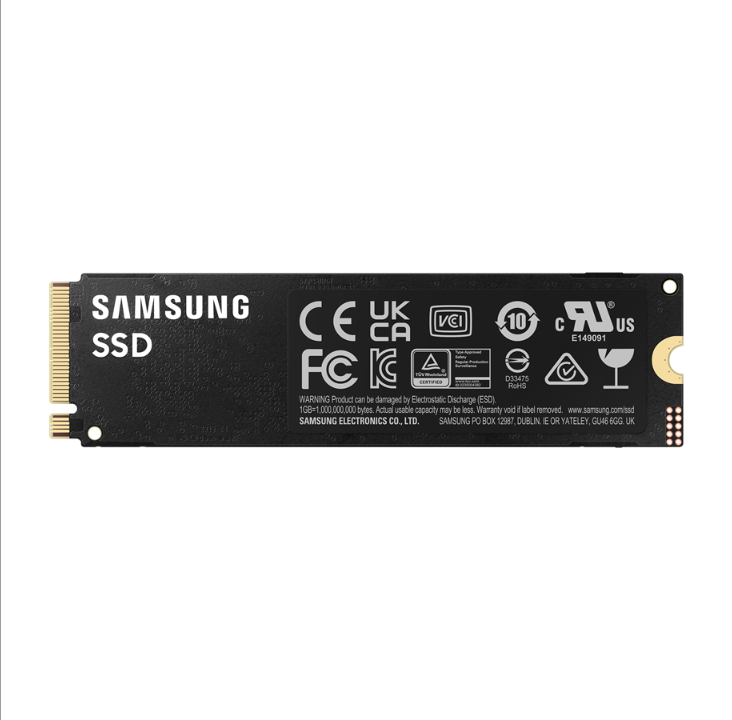 Samsung 990 Pro SSD - 4 تيرابايت - بدون موزع للحرارة - M.2 2280 - PCIe 4.0