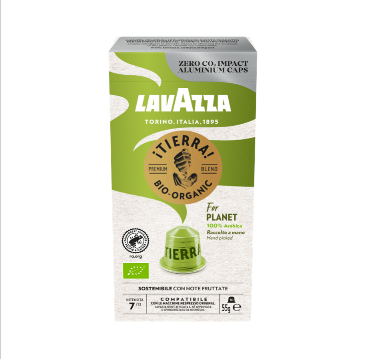 Lavazza Tierra planet organic aluminum caps - 10 pcs