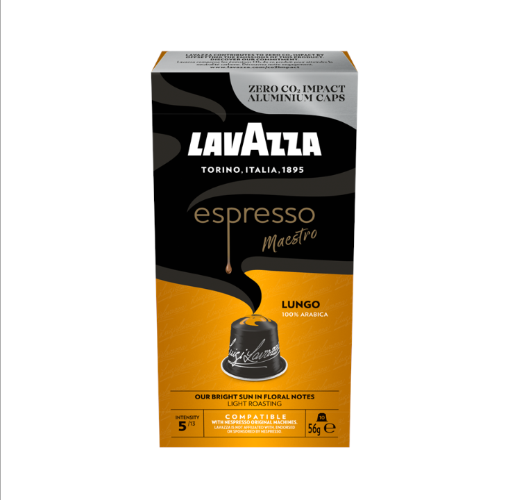 Lavazza Espresso Lungo 铝盖 - 10 件