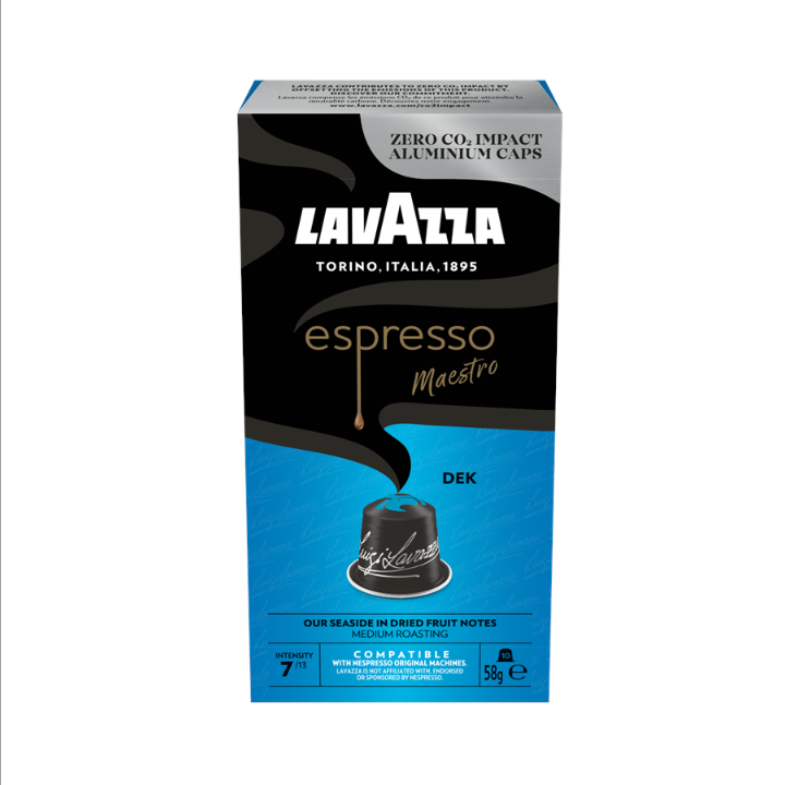 Lavazza Espreso meastro 脱咖啡因铝盖 - 10 件