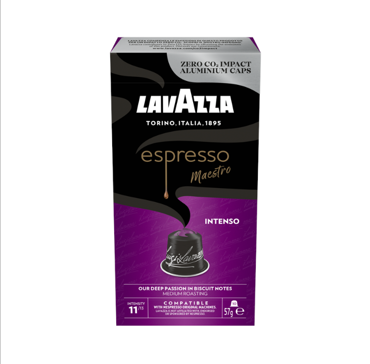 Lavazza Espresso Intensio 铝盖 - 10 件