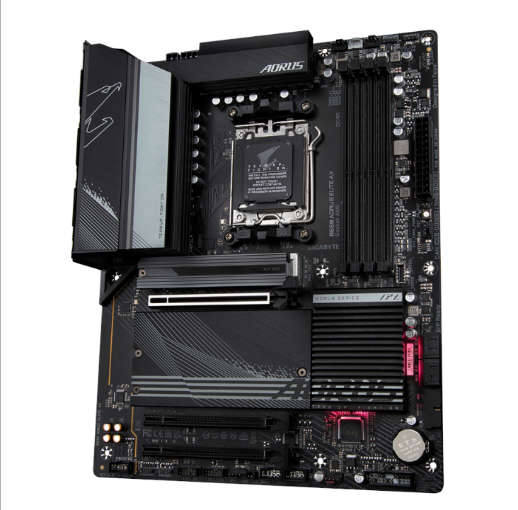 اللوحة الأم GIGABYTE B650 AORUS ELITE AX - AMD B650 - مقبس AMD AM5 - ذاكرة الوصول العشوائي DDR5 - ATX