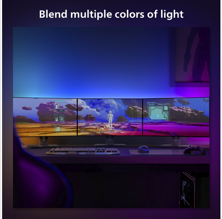 Philips Hue Play Gradient PC Lightstrip 24-27" 3-Pack