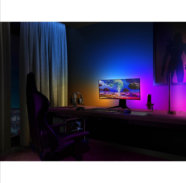 Philips Hue Play Gradient PC Lightstrip 32-34" + Hue Bridge