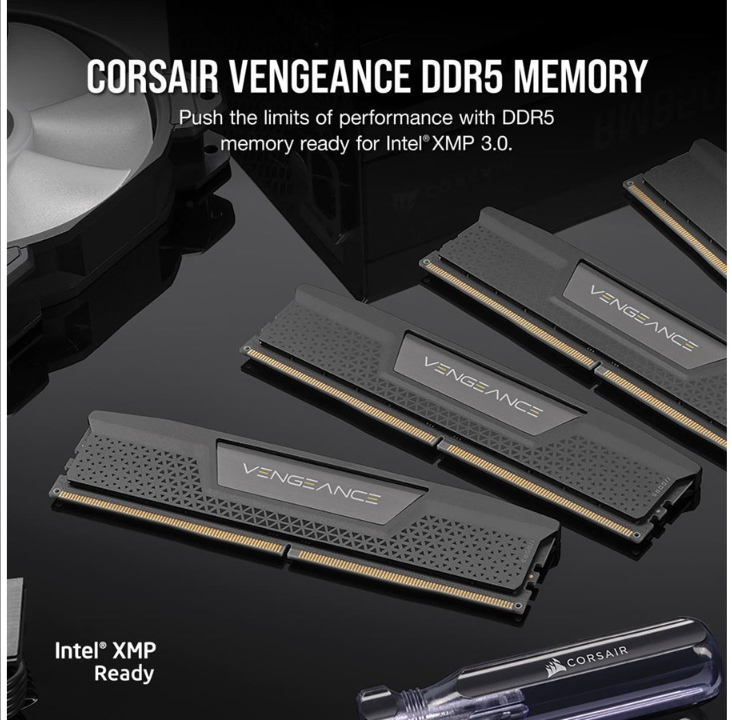 Corsair Vengeance DDR5-6000 - 32GB - CL36 - Dual Channel (2 pcs) - AMD EXPO - Black