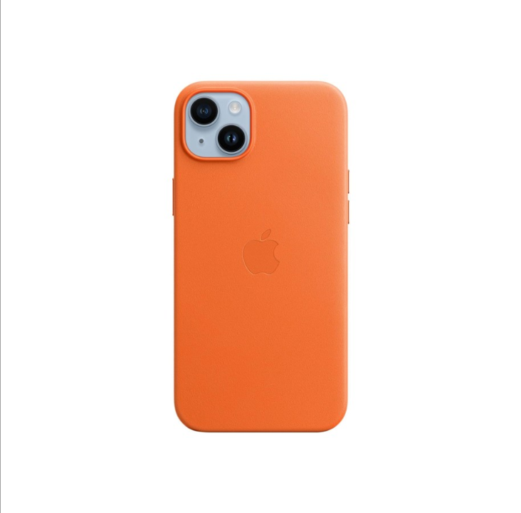 Apple iPhone 14 Plus Leather Case with MagSafe - Orange